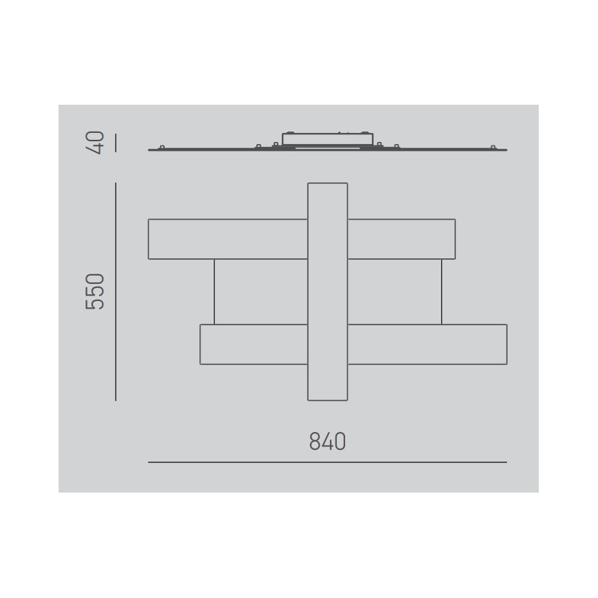 Gea Luce DOHA P M B - LED Griestu lampa DOHA LED/40W/230V 84 cm balta