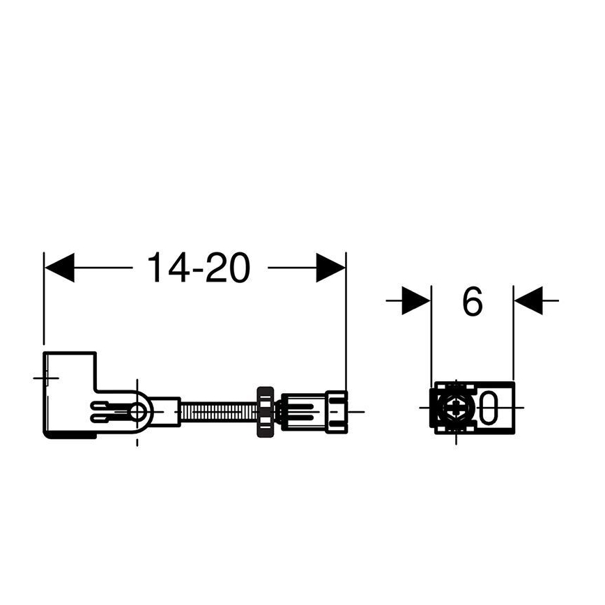 Geberit 111.835.00.1 - Duofix sienas stiprināšanas komplekts