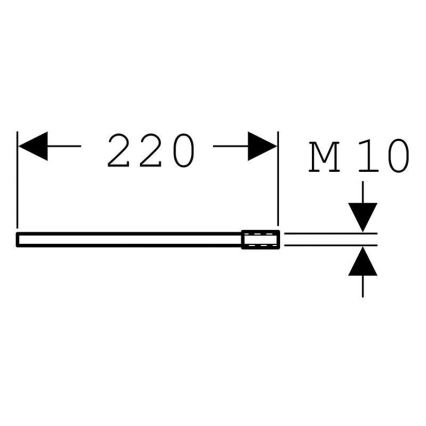 Geberit 111.887.00.1 - Duofix sienas stiprinājuma pagarinājumu komplekts 22 cm