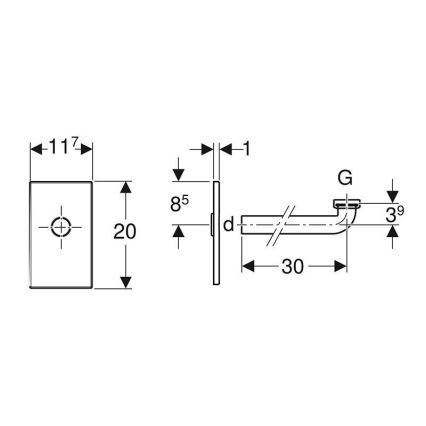 Geberit 115.416.11.1 - Uzstādīšanas komplekts izlietnei, alpu balts