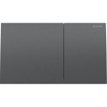 Geberit 115.622.QD.1 - Sigma70 skalošanas poga 25x14,6 cm, melna hroma apdare