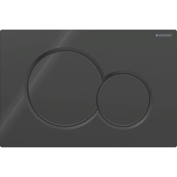 Geberit 115.770.DW.5 - Skalošanas poga Sigma01 Round 24,6x16,4 cm melna