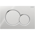 Geberit 115.770.KA.5 - Skalošanas poga Sigma01 Round 24,6x16,4 cm spīdīgs hroms/matēts hroms