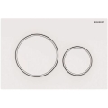 Geberit 115.882.11.1 - Skalošanas poga Sigma20 24,6x16,4 cm balta