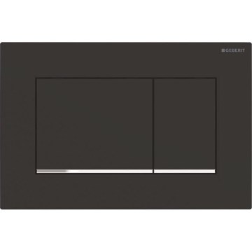 Geberit 115.883.14.1 - Sigma30 skalošanas poga 24,6x16,4 cm melna/spīdīgs hroms