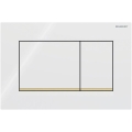 Geberit 115.883.KK.1 - Skalošanas poga Sigma30 24,6x16,4 cm balta/zelta