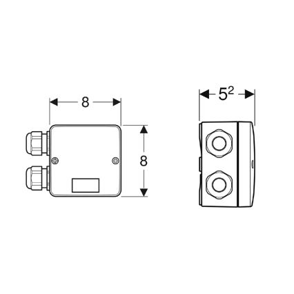 Geberit 244.120.00.1 - Kombinēta savienojuma kārba