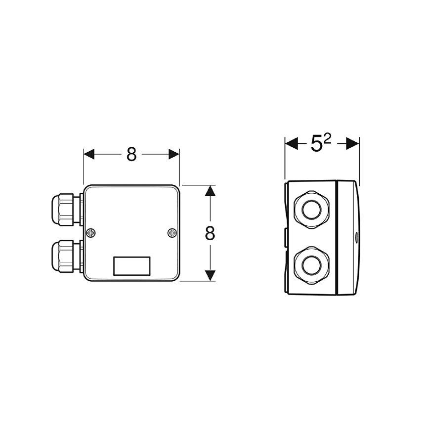 Geberit 244.120.00.1 - Kombinēta savienojuma kārba