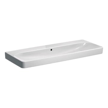 Geberit 500.225.01.1 - Piekaramā dubultā izlietne Smyle Square 120x48 cm keramika/balta