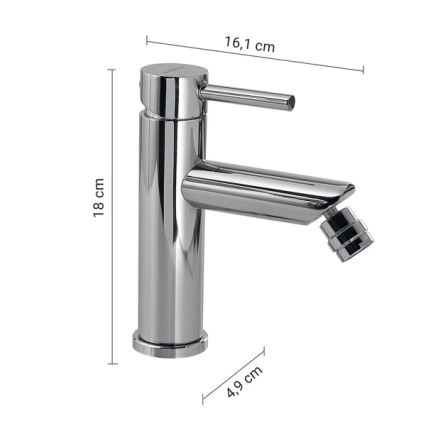 Gedy - bidē jaucējkrāns COMO 18 cm, spīdīgs hroms