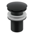 Gedy - CLICK-CLACK izlietnes aizbīdnis Ø 6,6 cm, matēts melns