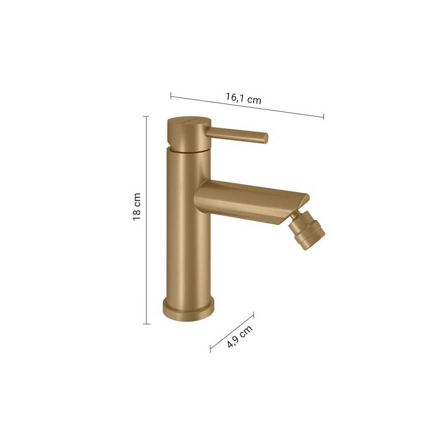 Gedy - COMO 18 cm zelta bidē jaucējkrāns