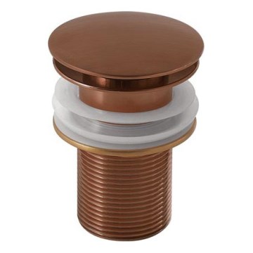 Gedy - izlietnes aizbīdnis CLICK-CLACK, Ø 6,6 cm, bronzas apdare