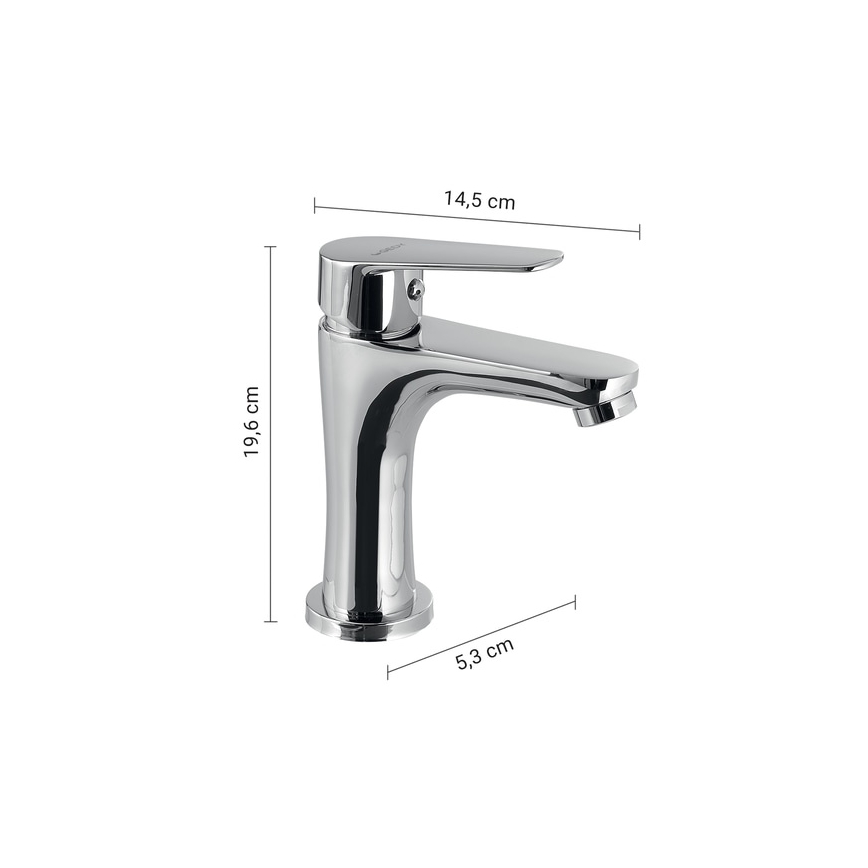 Gedy - Izlietnes jaucējkrāns COMO 19,6 cm spīdīgs hroms