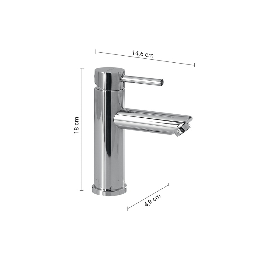 Gedy - Izlietnes jaucējkrāns GARDA 18 cm spīdīgs hroms
