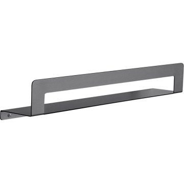 Gedy - Plaukts ar dvieļu pakaramo CLEO, 50 cm, metāliski pelēks