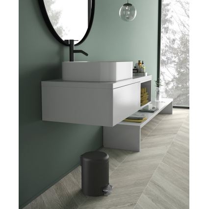 Gedy POTTY 5 l matēta melna atkritumu tvertne ar klusu aizvēršanos