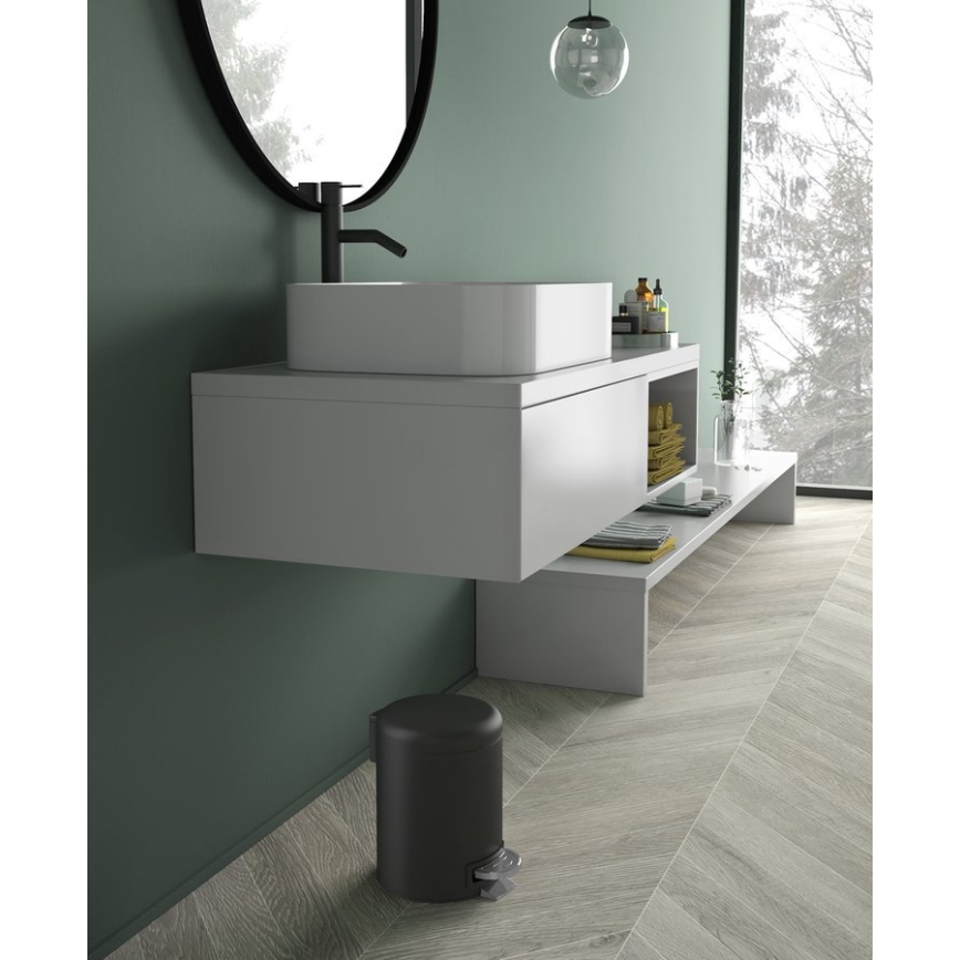 Gedy POTTY 5 l matēta melna atkritumu tvertne ar klusu aizvēršanos