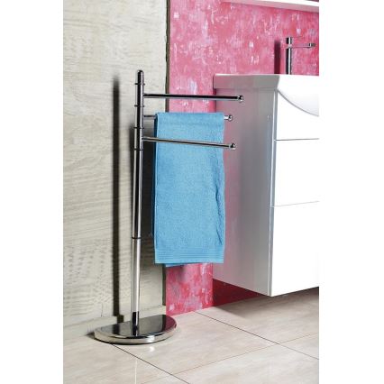 Gedy - Statīvs ar dvieļu pakaramo HIBISCUS 90,5 cm spīdīgi hromēts