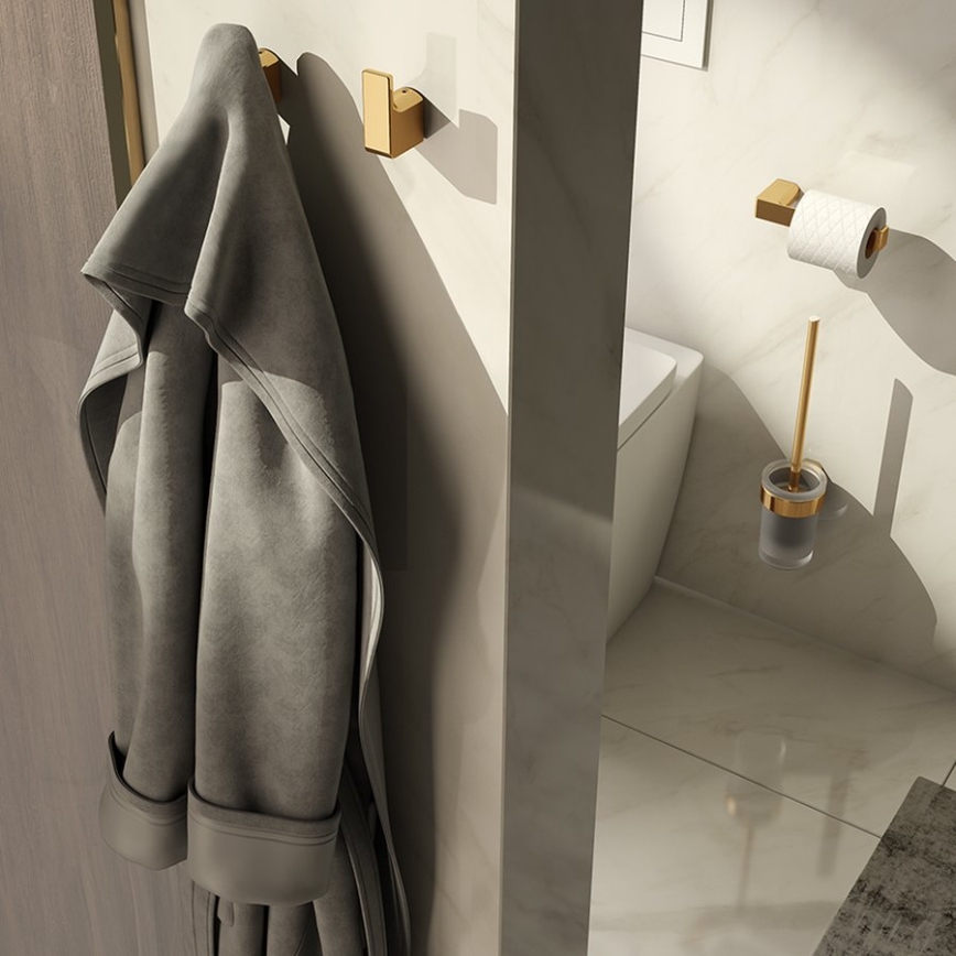 Gedy - zelta tualetes papīra turētājs PIRENEI