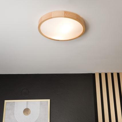 Giestu gaismeklis NATURAL SLIM 2xE27/60W/230V ø 37 cm priede