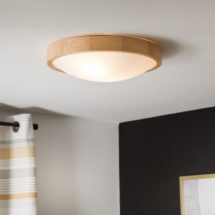 Giestu gaismeklis NATURAL SLIM 2xE27/60W/230V ø 37 cm priede