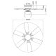 GLOBO - Griestu ventilators 1xE27/60W/230V