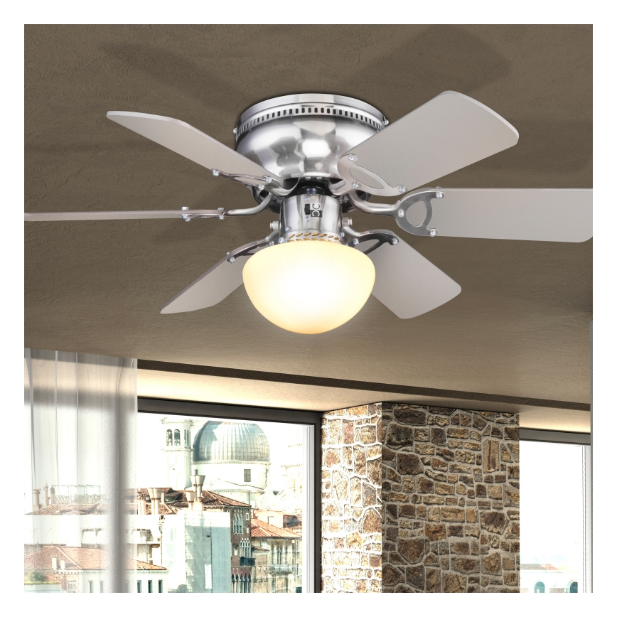 Globo - Griestu ventilators 1xE27/60W/230V