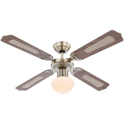 Globo 0309 - Griestu ventilators CHAMPION 1xE27/60W/230V