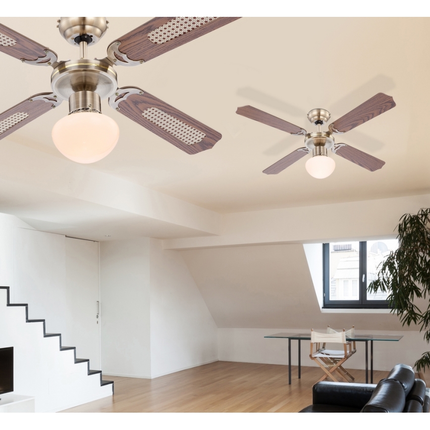 Globo - Griestu ventilators 1xE27/60W/230V