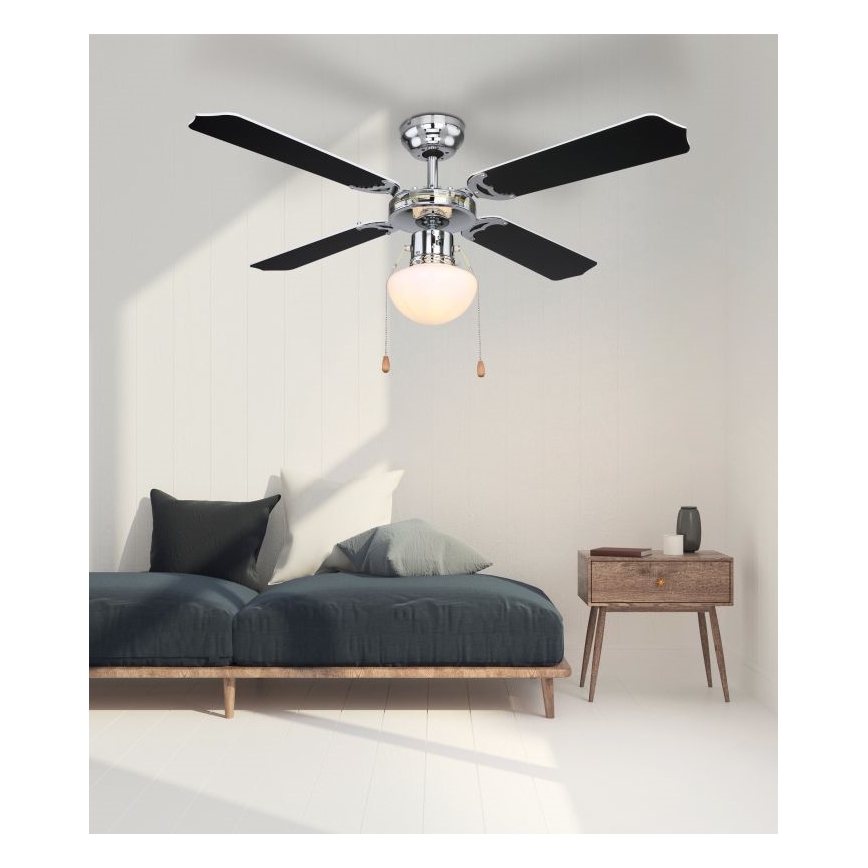 Globo 0309CSW - Griestu ventilators CHAMPION 1xE27/60W/230V