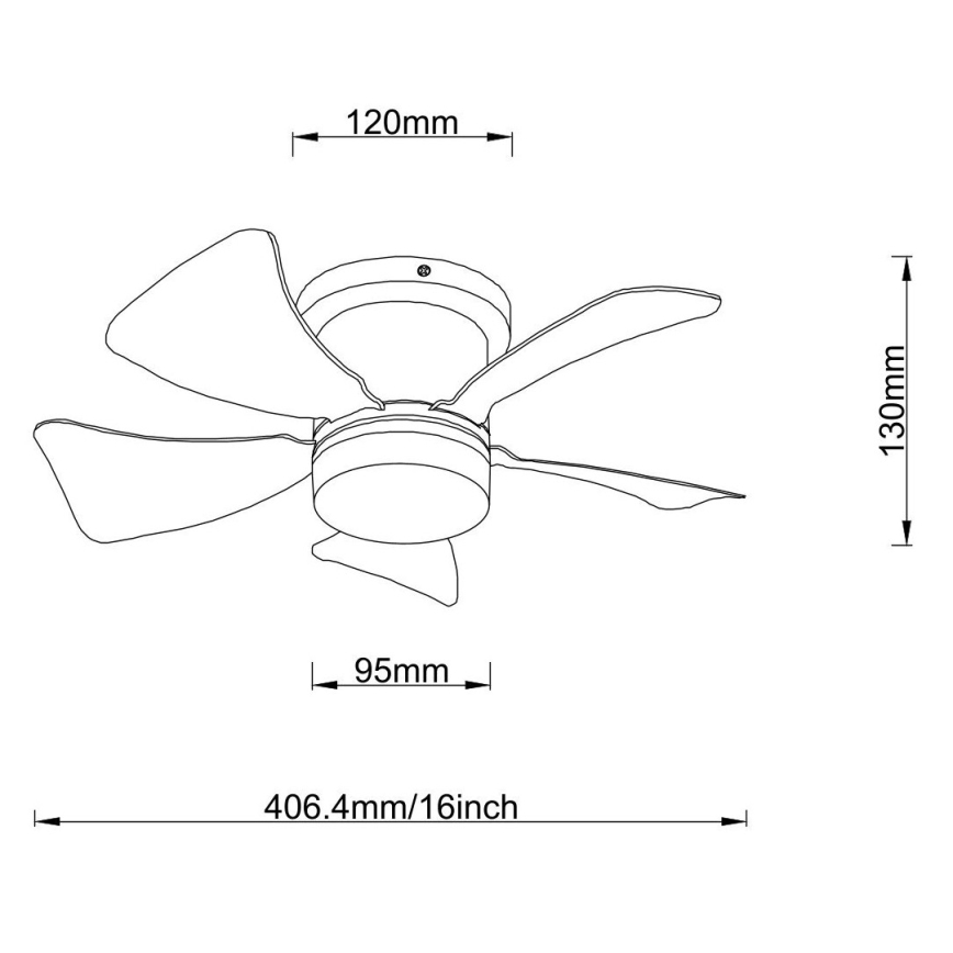Globo - LED Aptumšojams griestu ventilators LED/10W/230V 3000-6500K pelēka + tālvadības pults