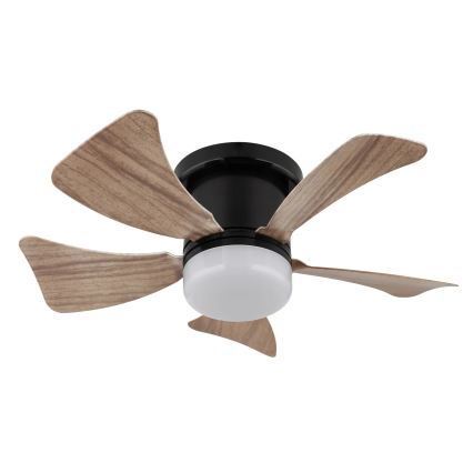 Globo - LED Aptumšojams griestu ventilators LED/10W/230V 3000-6500K brūna + tālvadības pults