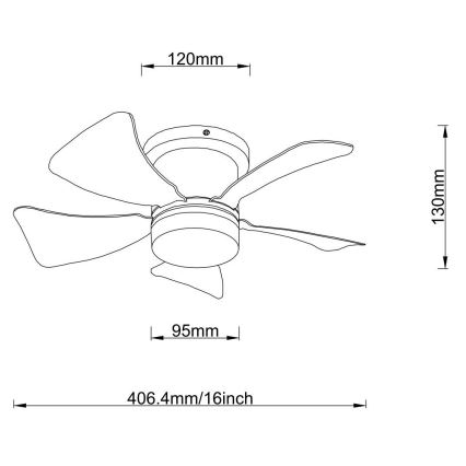 Globo - LED Aptumšojams griestu ventilators LED/10W/230V 3000-6500K balta + tālvadības pults