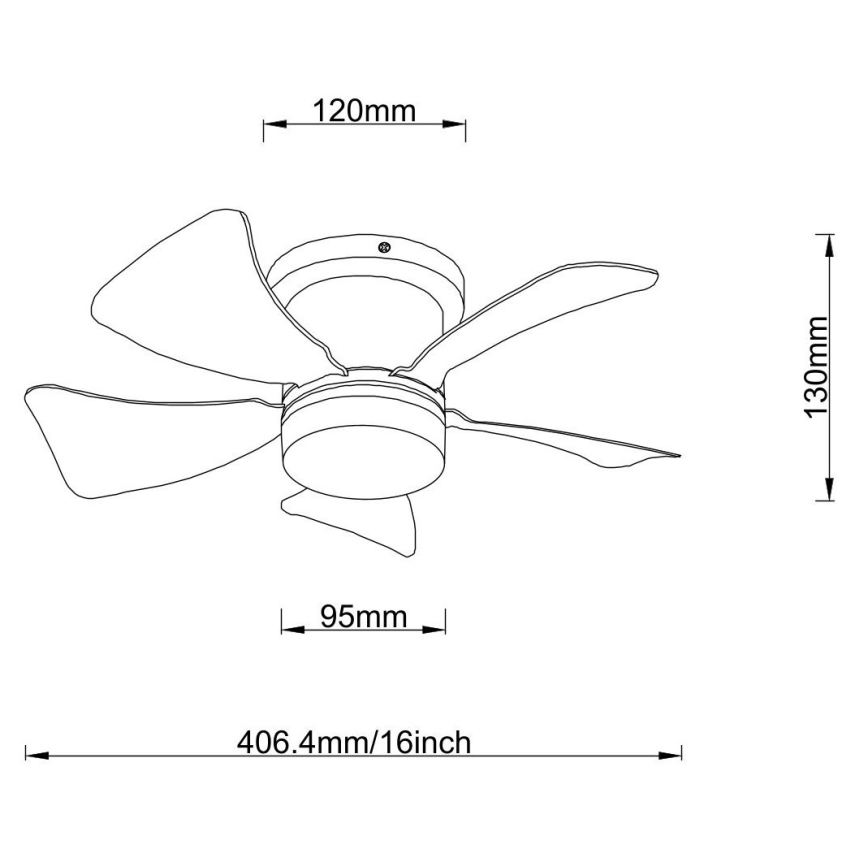 Globo - LED Aptumšojams griestu ventilators LED/10W/230V 3000-6500K balta + tālvadības pults