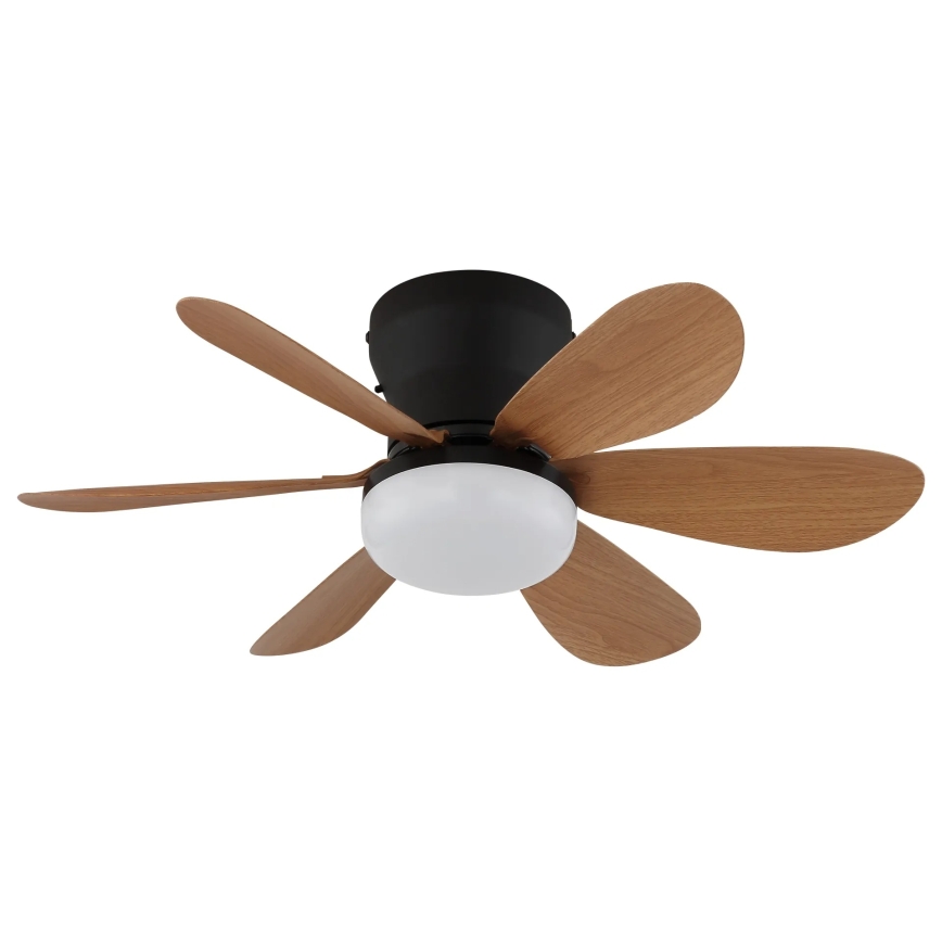 Globo - LED regulējams griestu ventilators LED/5W/230V 2700-6500K brūns + tālvadības pults