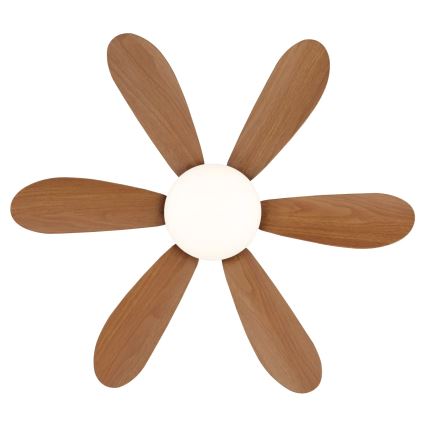 Globo - LED regulējams griestu ventilators LED/5W/230V 2700-6500K brūns + tālvadības pults