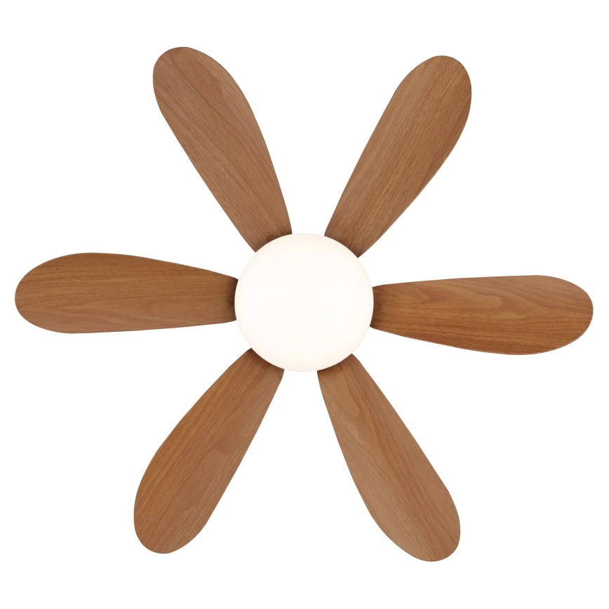Globo - LED regulējams griestu ventilators LED/5W/230V 2700-6500K brūns + tālvadības pults