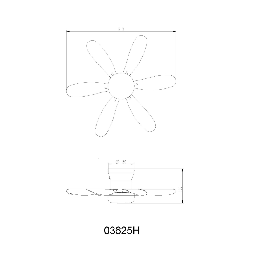 Globo - LED regulējams griestu ventilators LED/5W/230V 2700-6500K brūns + tālvadības pults