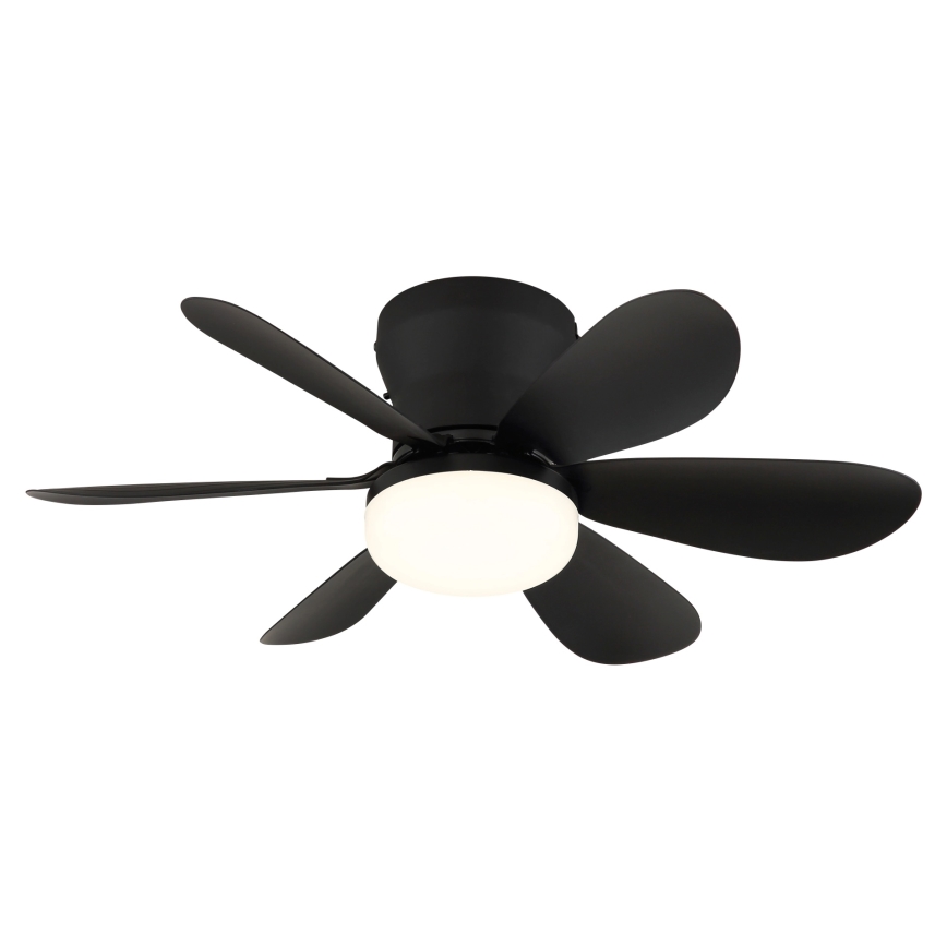 Globo - LED dimējams griestu ventilators LED/5W/230V 2700-6500K melns + tālvadības pults