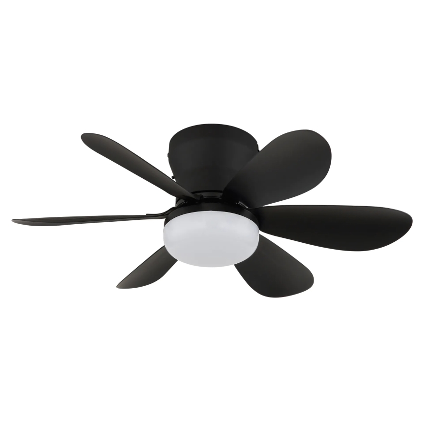 Globo - LED dimējams griestu ventilators LED/5W/230V 2700-6500K melns + tālvadības pults