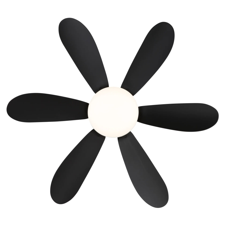 Globo - LED dimējams griestu ventilators LED/5W/230V 2700-6500K melns + tālvadības pults