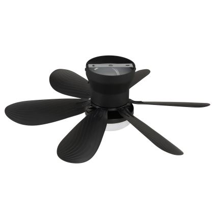 Globo - LED dimējams griestu ventilators LED/5W/230V 2700-6500K melns + tālvadības pults