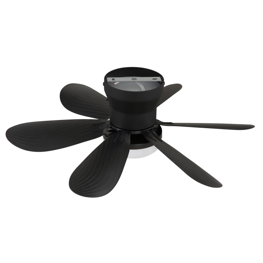 Globo - LED dimējams griestu ventilators LED/5W/230V 2700-6500K melns + tālvadības pults