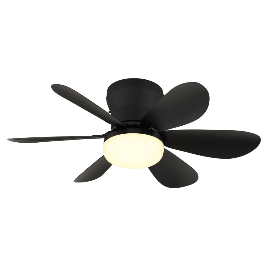 Globo - LED dimējams griestu ventilators LED/5W/230V 2700-6500K melns + tālvadības pults