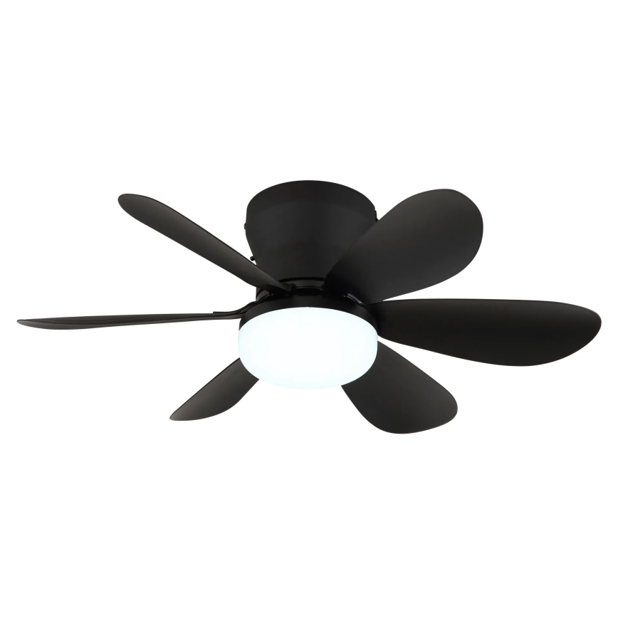 Globo - LED dimējams griestu ventilators LED/5W/230V 2700-6500K melns + tālvadības pults