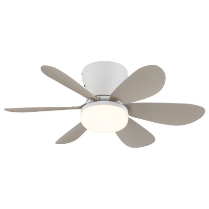 Globo - LED dimējams griestu ventilators LED/5W/230V 2700-6500K bēšs + tālvadība