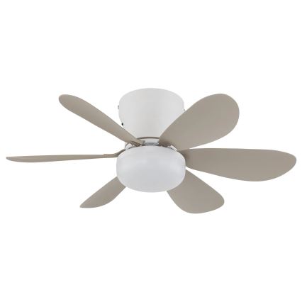 Globo - LED dimējams griestu ventilators LED/5W/230V 2700-6500K bēšs + tālvadība