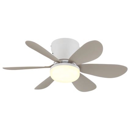 Globo - LED dimējams griestu ventilators LED/5W/230V 2700-6500K bēšs + tālvadība