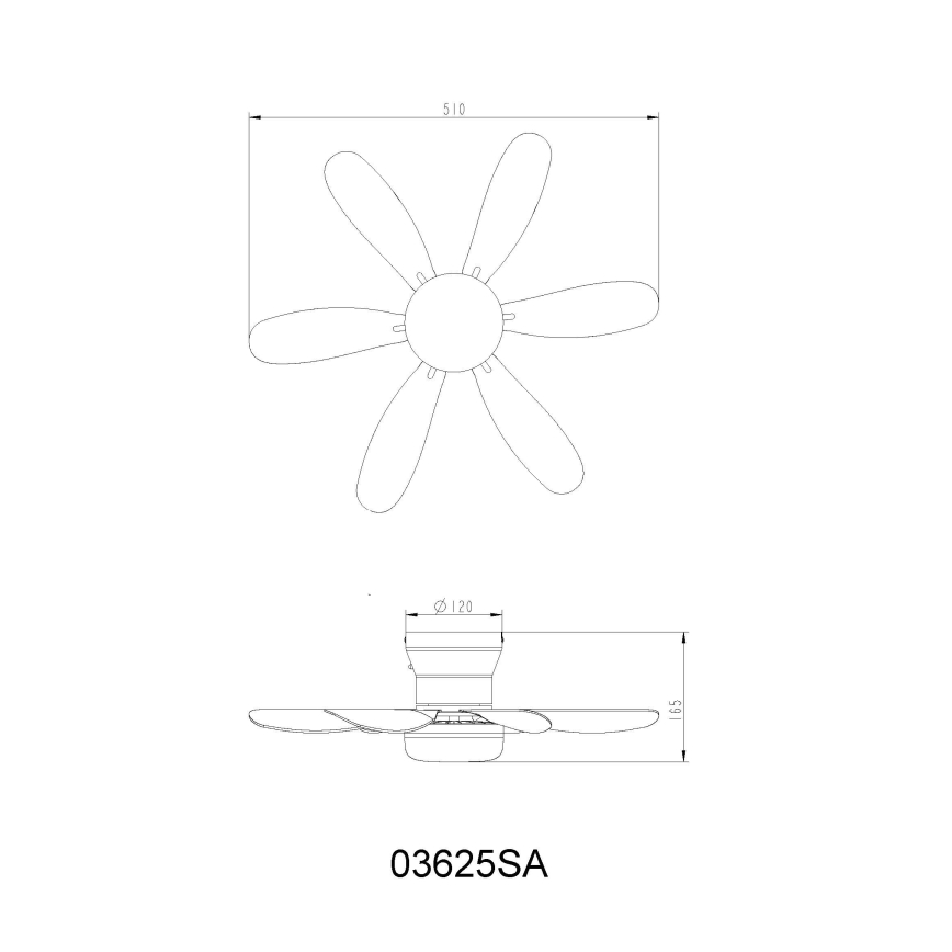 Globo - LED dimējams griestu ventilators LED/5W/230V 2700-6500K bēšs + tālvadība